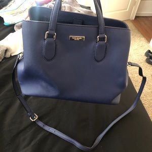 Kate spade blue handbag with a strap